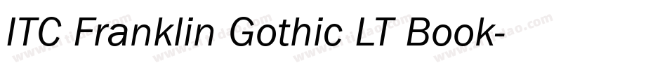 ITC Franklin Gothic LT Book字体转换